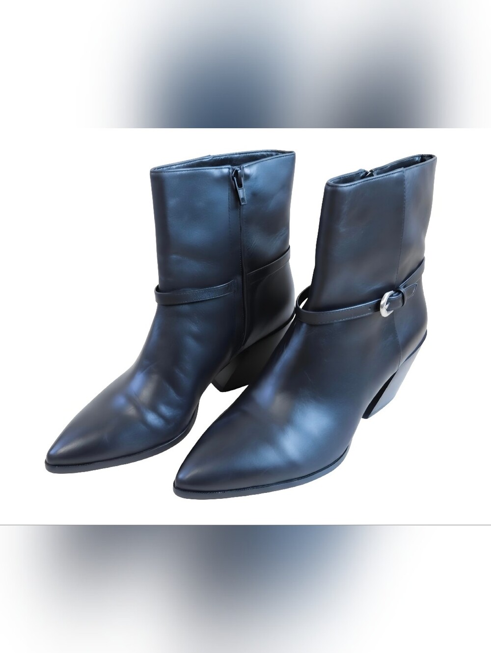 STAUD Austen Women's Leather Ankle Boots Black 39 (7.5 - 8)